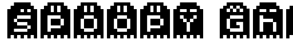 Spoopy Ghost Pixels font preview